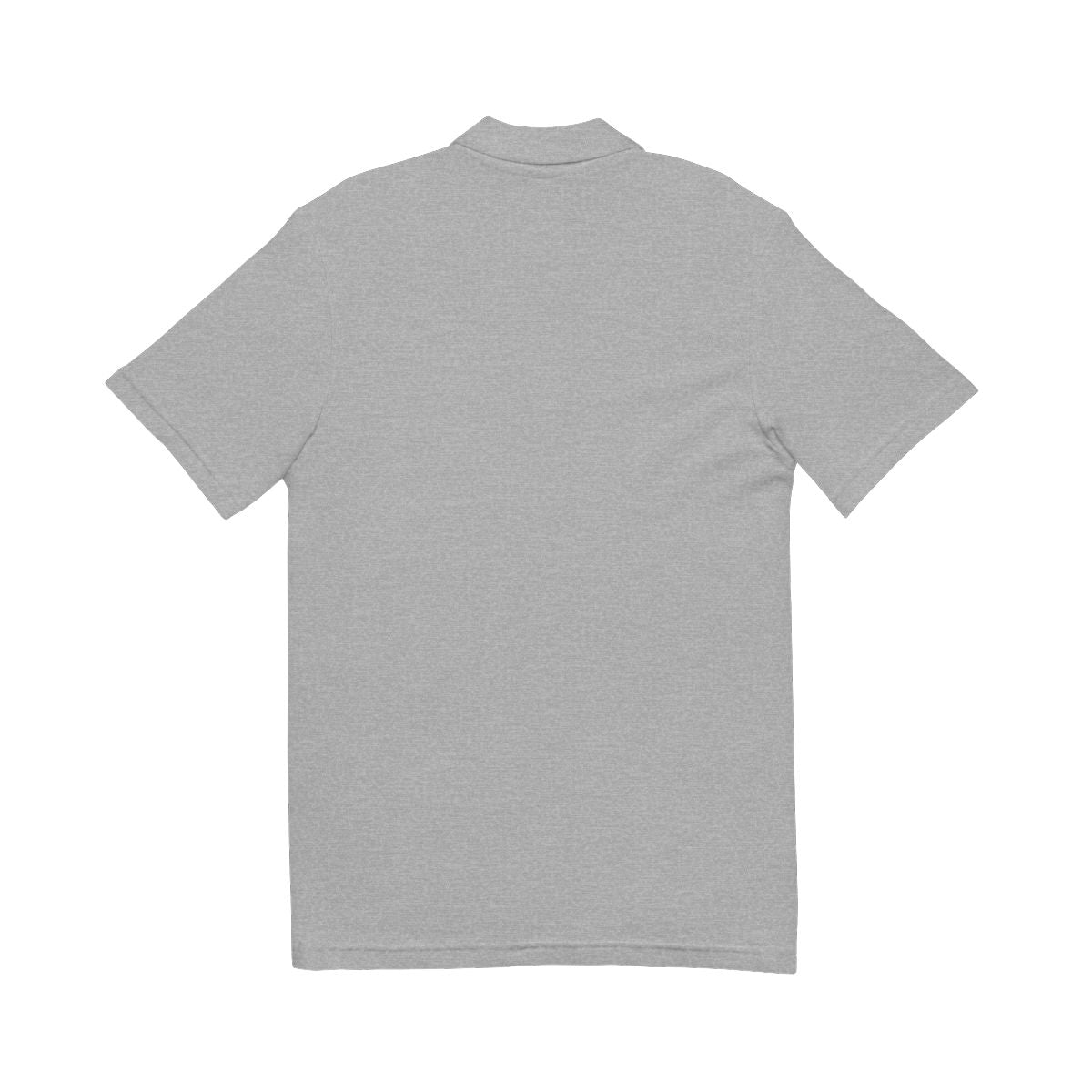 Personalized Pique Polo Shirt (Embroidery) - white or gray options with gray text