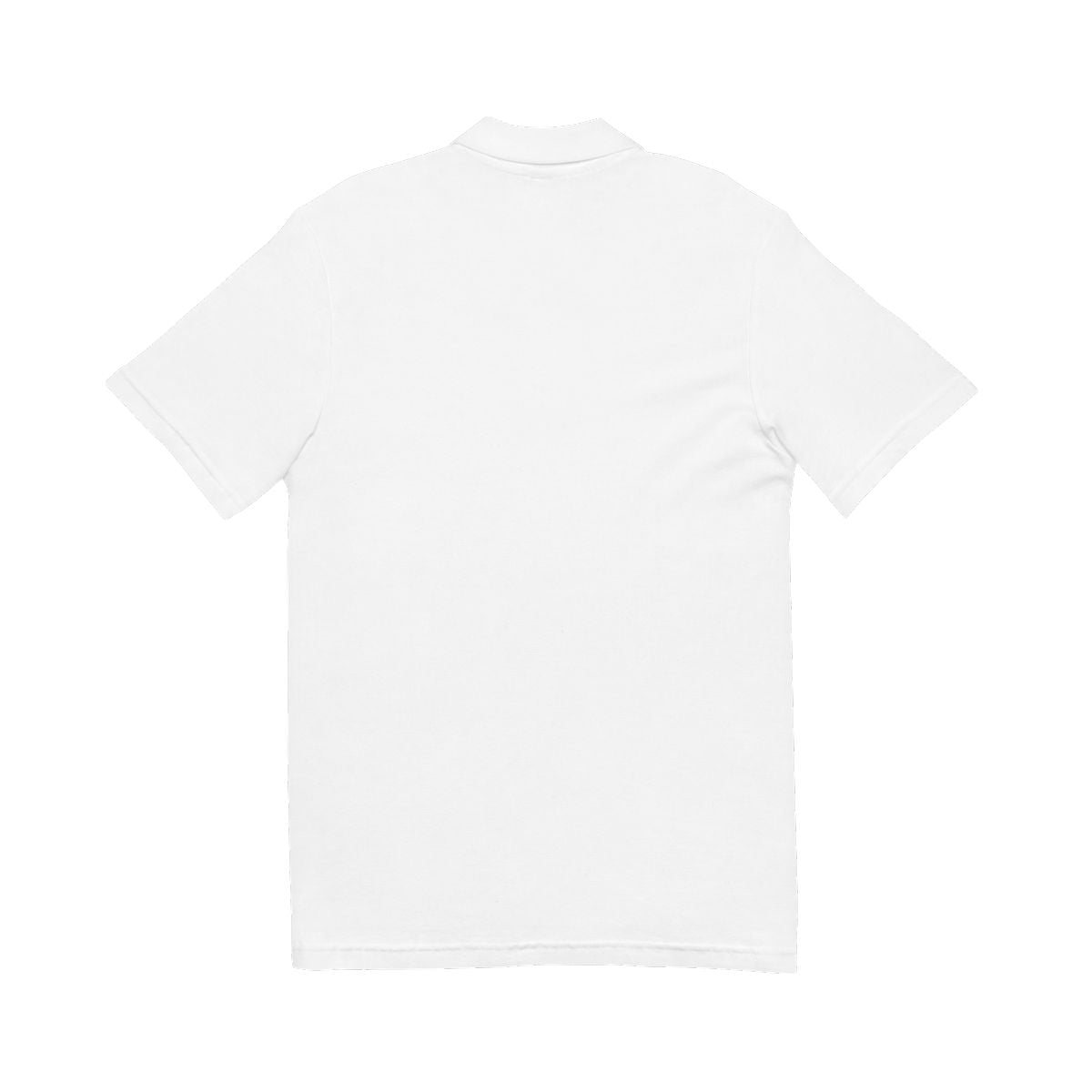 Personalized Pique Polo Shirt (Embroidery) - white or gray options with gray text