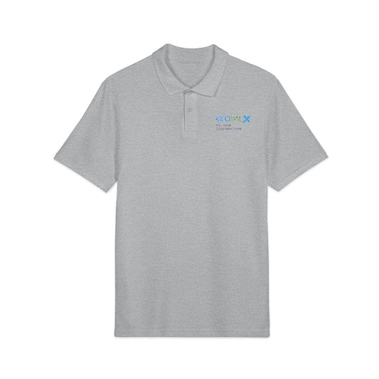 Personalized Pique Polo Shirt (Embroidery) - gray text