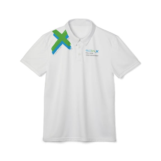 Personalized name and department Double X polo