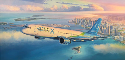 GlobalX A321 limited edition print